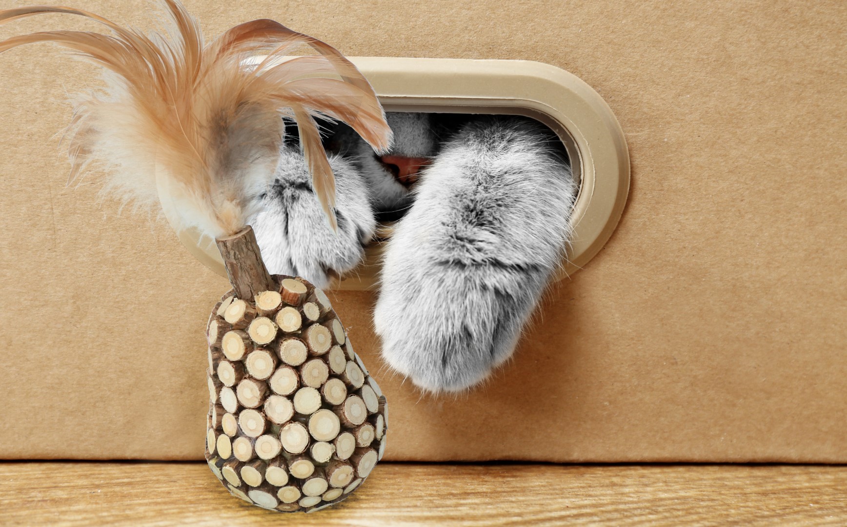 Addicted! Stick with Caterpillar & Feathers — afbeelding 3