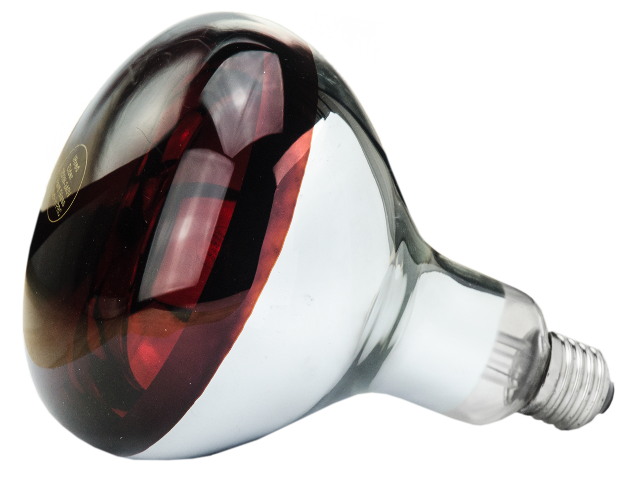 Hard Glas Lamp 250 W - Rood — afbeelding 2