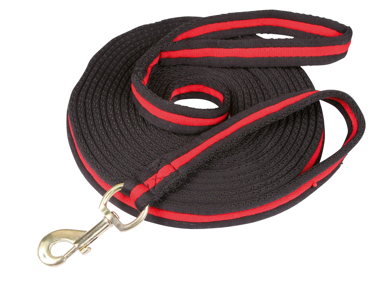 Longeerlijn zwart soft 8 meter Rood — afbeelding 3