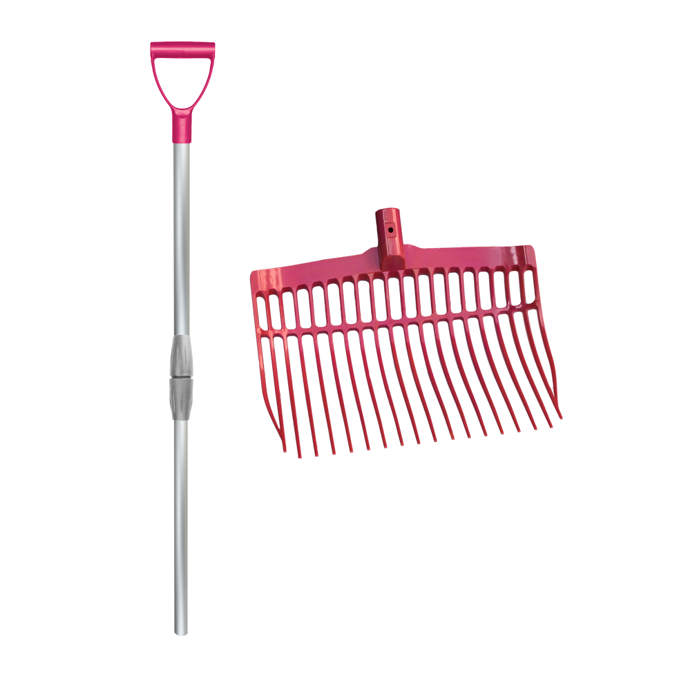 Mestvork met steel Roze — afbeelding 2