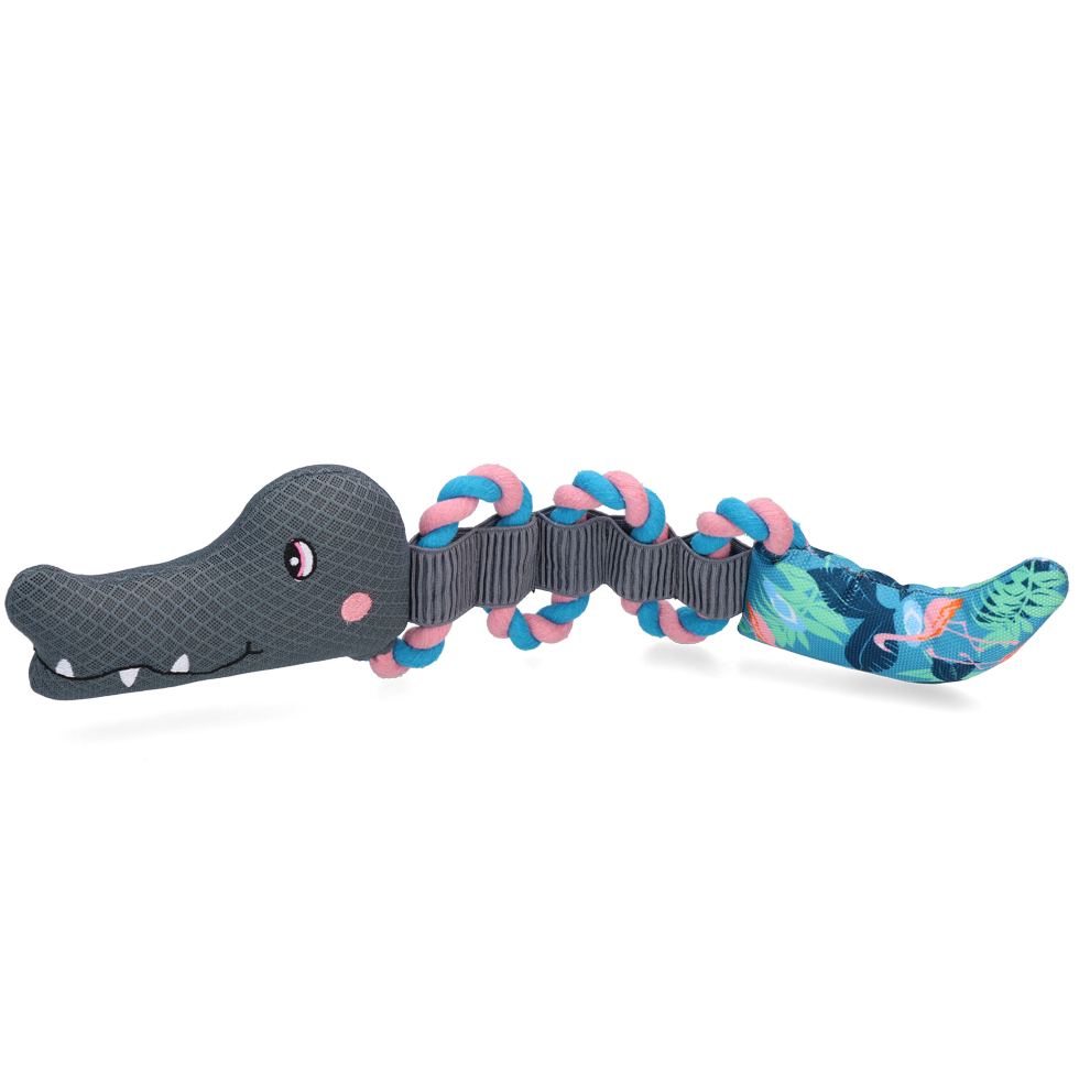 CoolPets Pull Me! Crocky Rope Flamingo — afbeelding 2