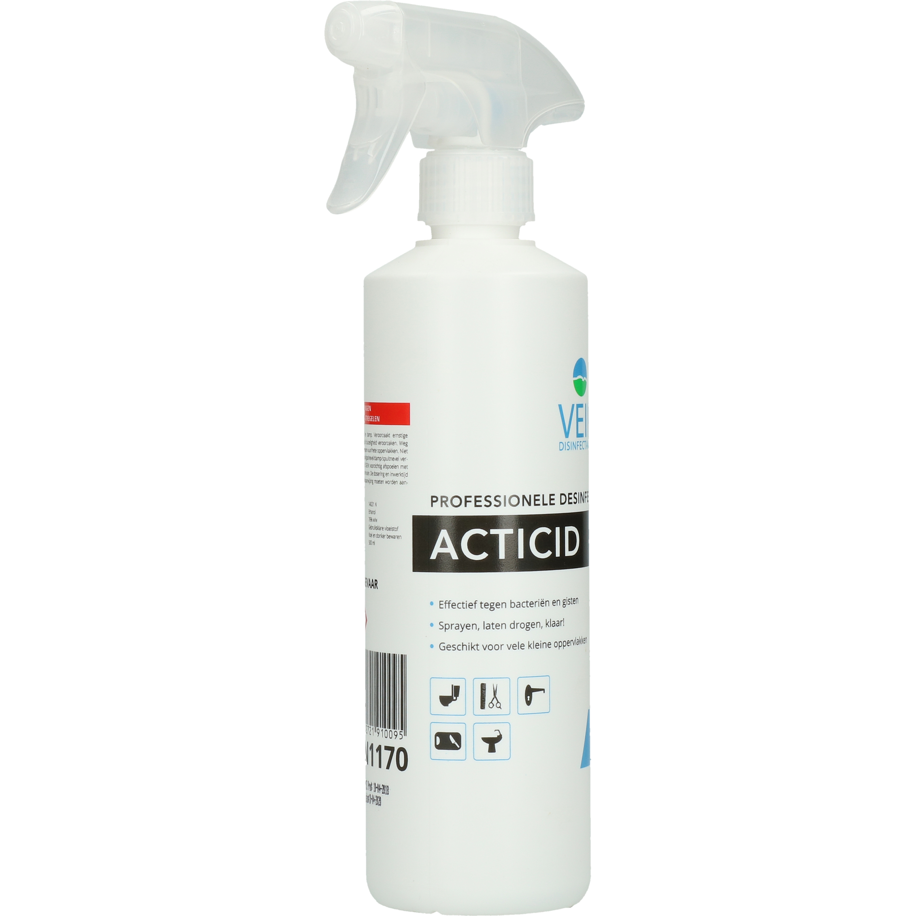 Veip Acticid Desinfectie Spray 500 ml — afbeelding 3