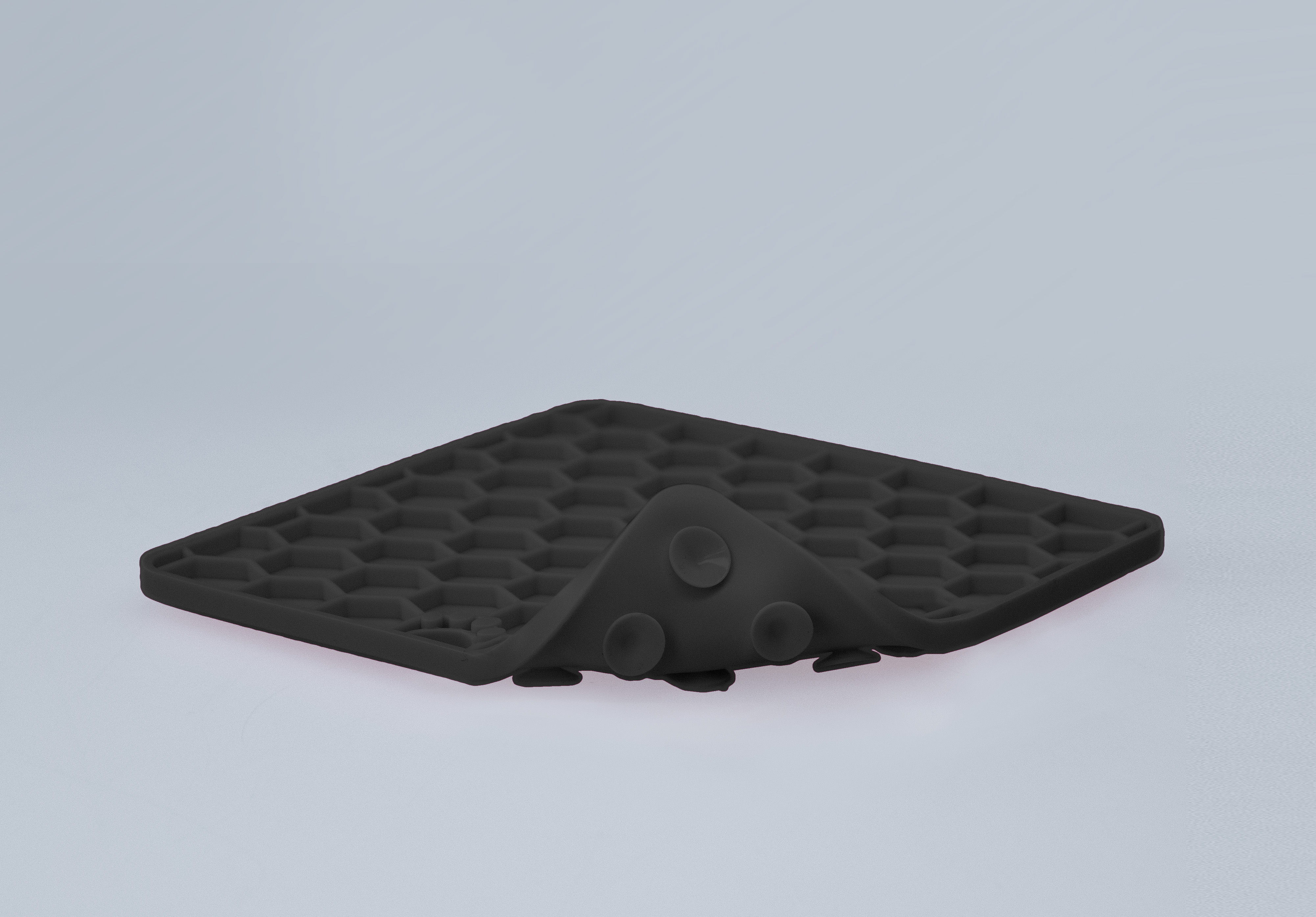 Eat Slow Live Longer Lick Mat Honeycomb Grijs — afbeelding 4