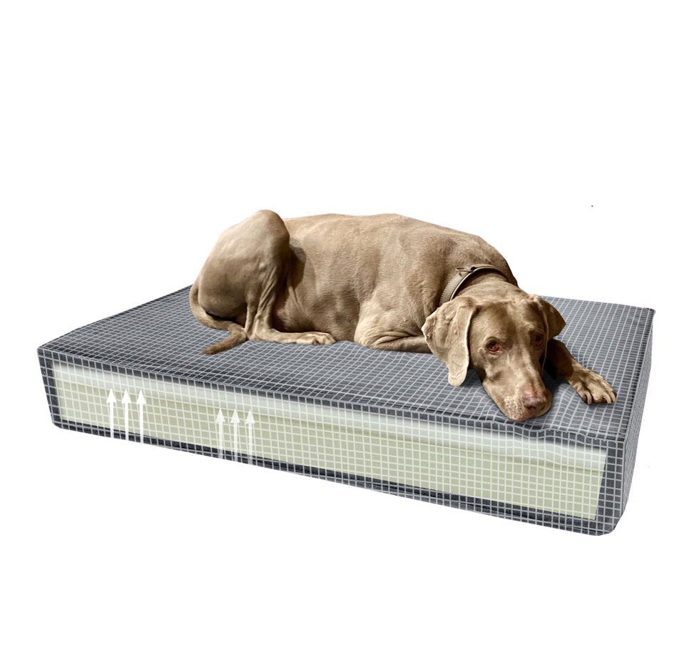 Madison Orthopedisch Kussen Velvet Geel S — afbeelding 6