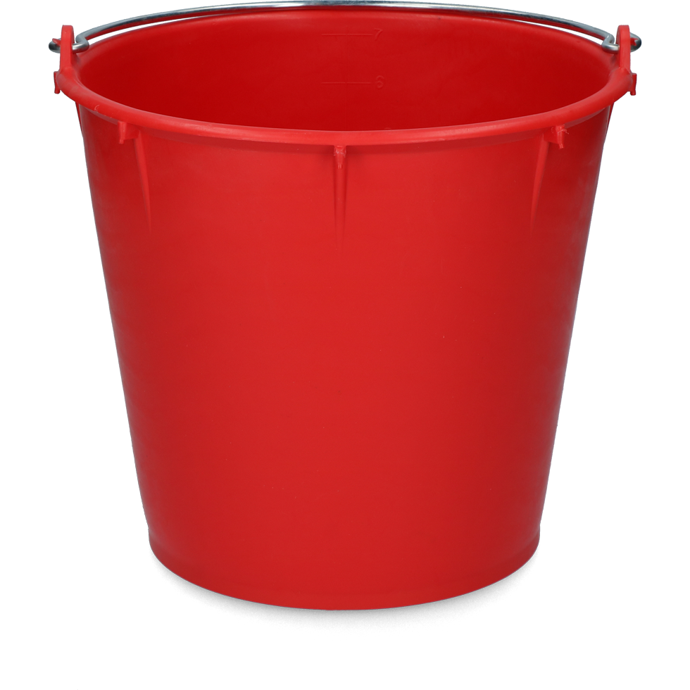 Emmer 7 l met beugel Rood — afbeelding 2