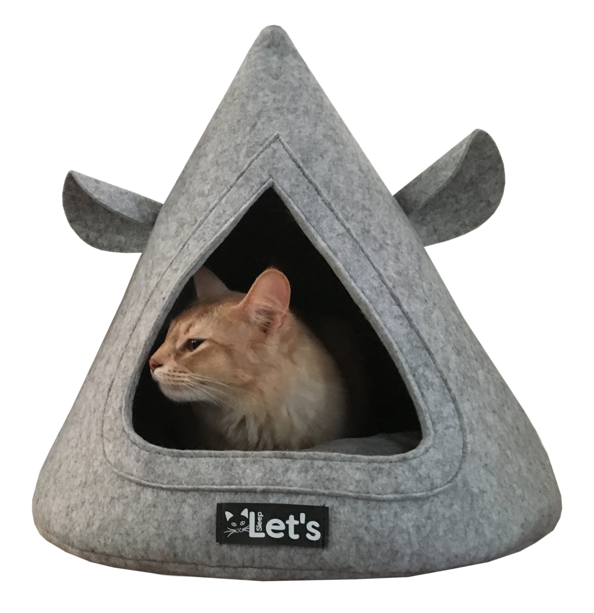 Let's sleep Pet Cave TeePee Grijs — afbeelding 2