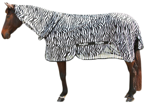 Vliegendeken Zebra incl. nekdeel 195cm — afbeelding 3