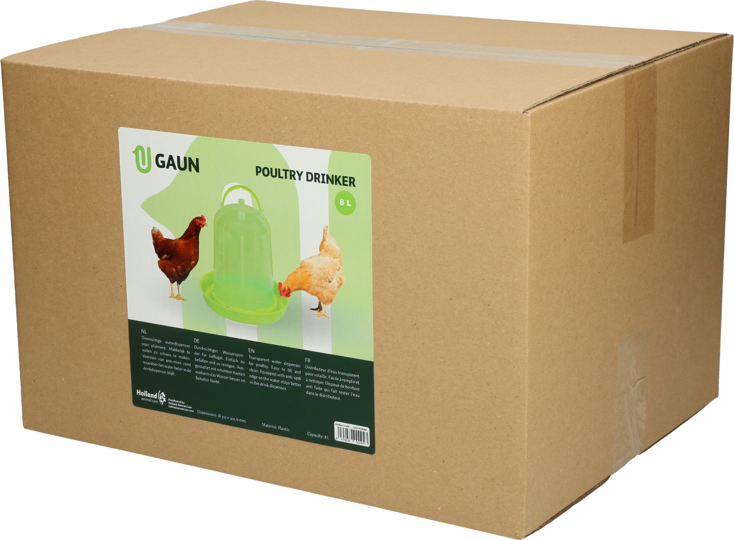 Gaun Pluimvee Drinktoren Limoengroen 8 l — afbeelding 3