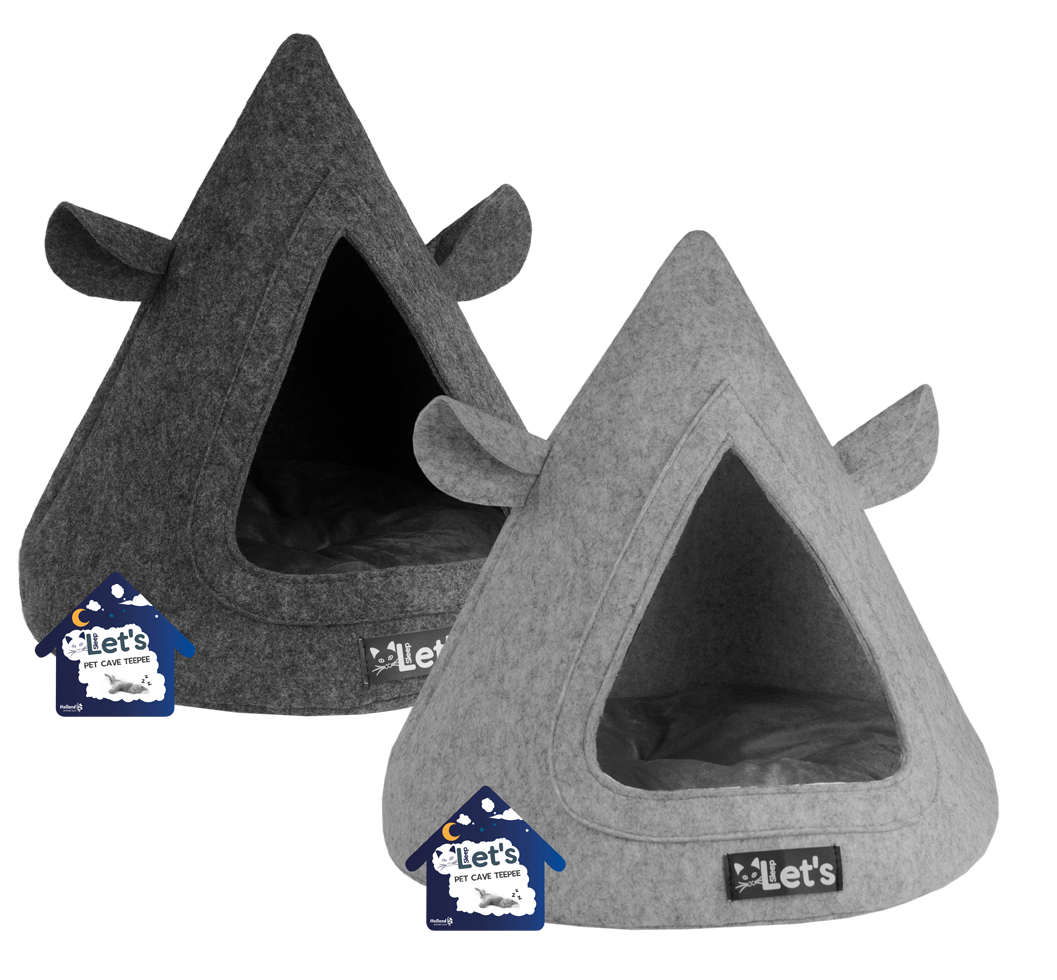 Let's sleep Pet Cave TeePee Antraciet — afbeelding 2