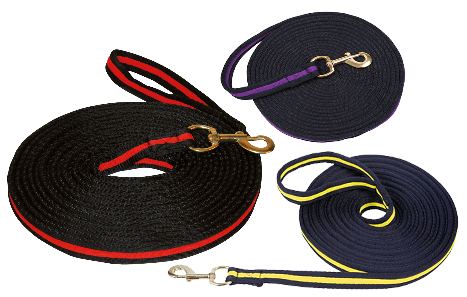 Longeerlijn zwart soft 8 meter Rood — afbeelding 4