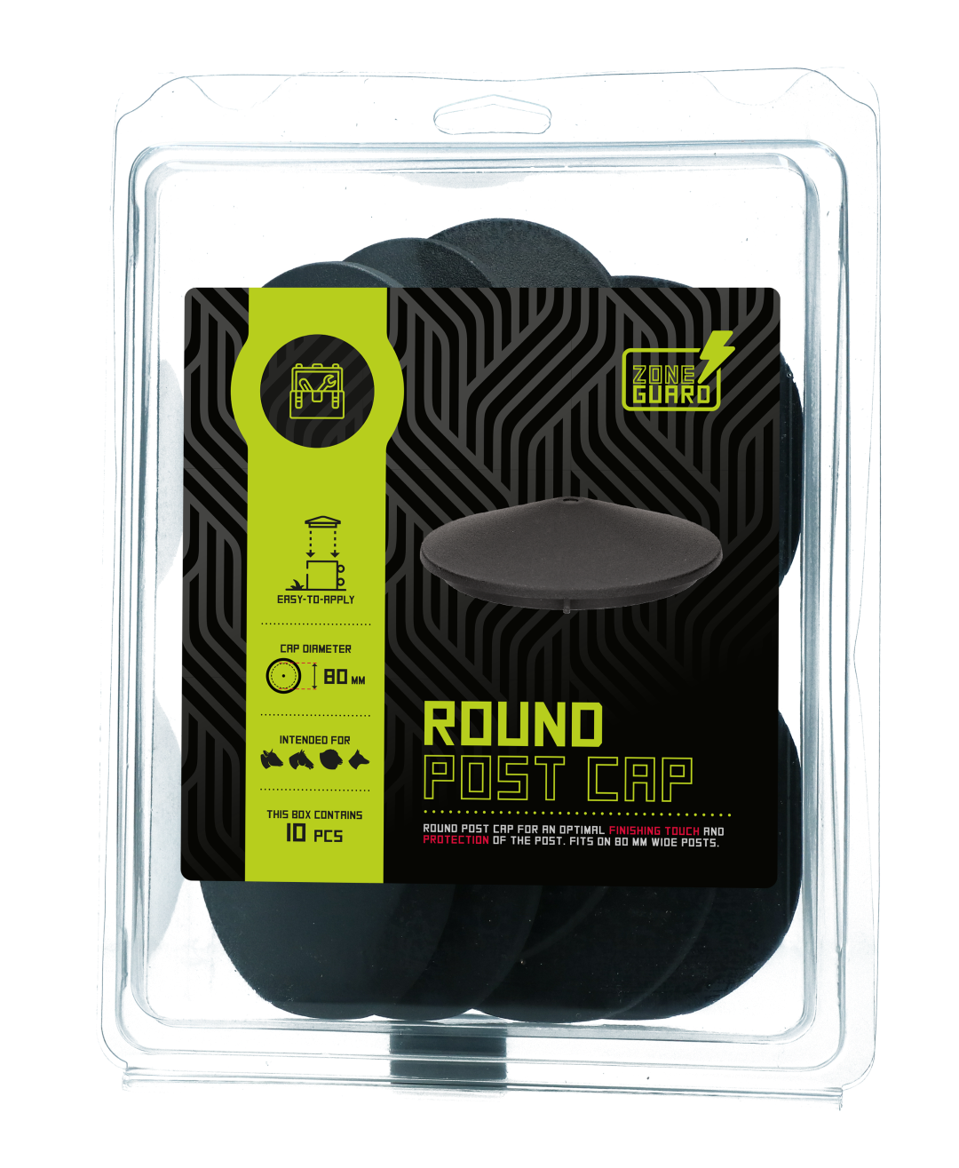 ZoneGuard Paalkapje Ø 80 mm — afbeelding 3