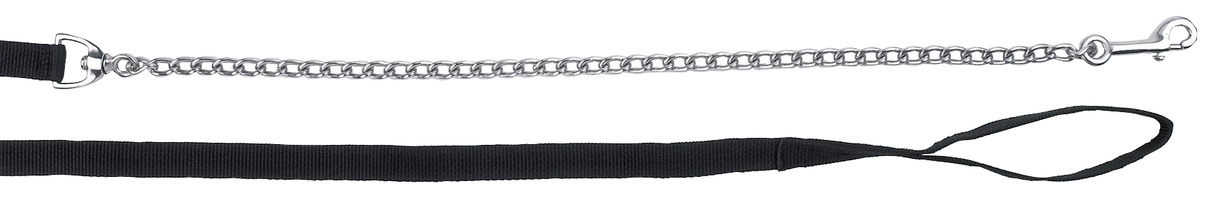 Geleidelijn met ketting zwart 250cm — afbeelding 2