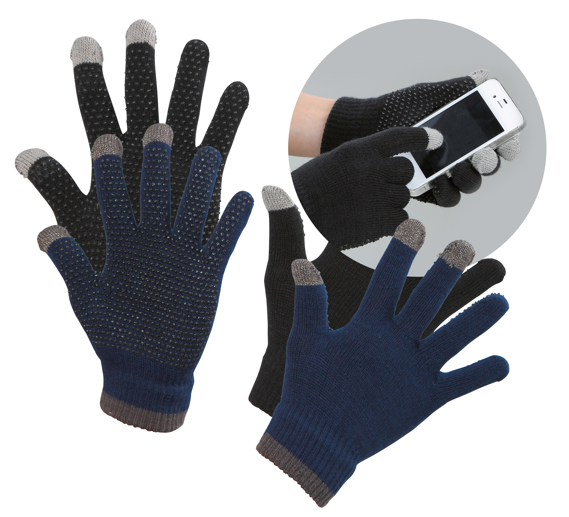 Rijhandschoen Magic Touch zwart 1size4all — afbeelding 5