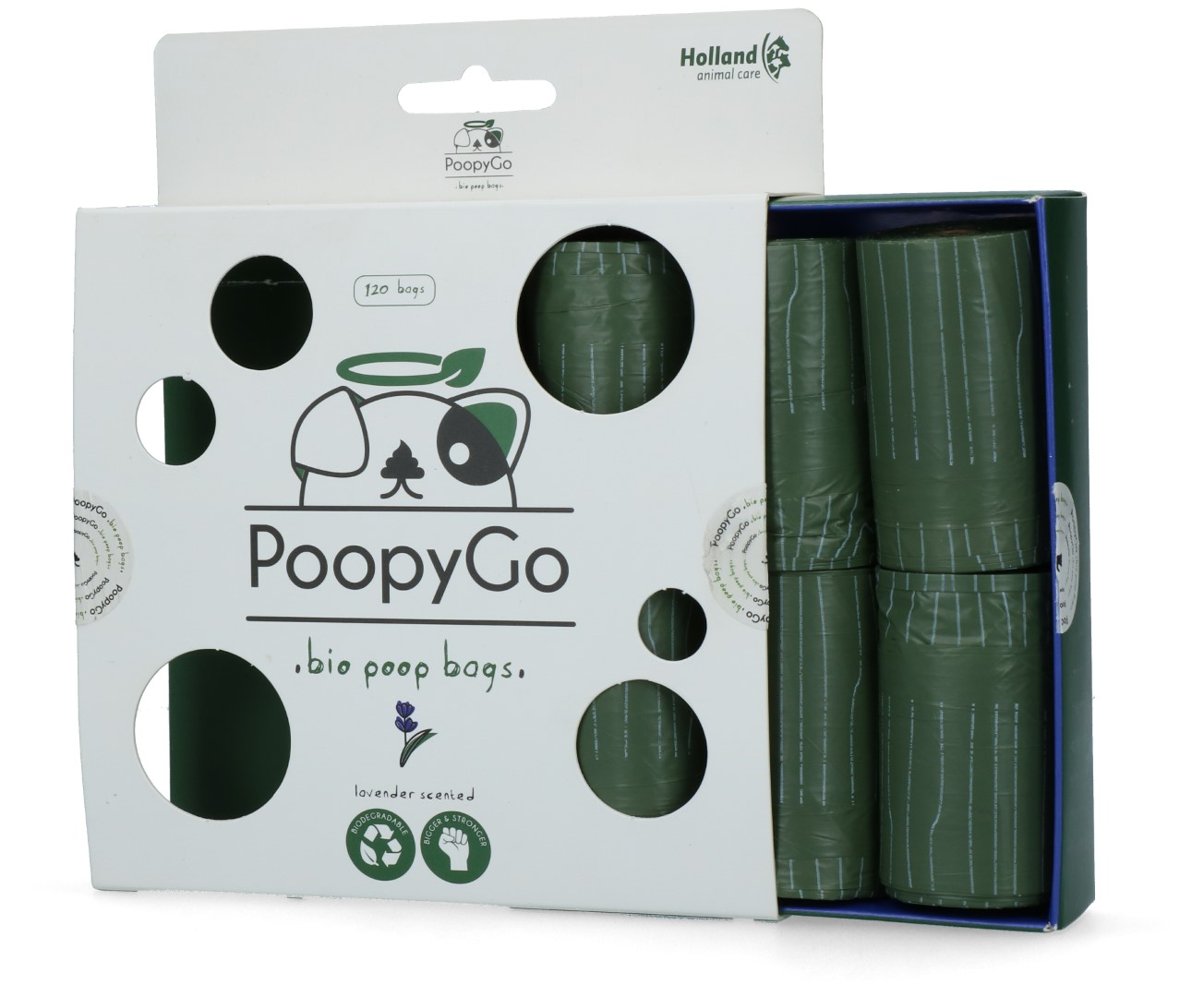 PoopyGo Eco friendly 120 st. (8x15 zakjes) Lavendelgeur — afbeelding 4