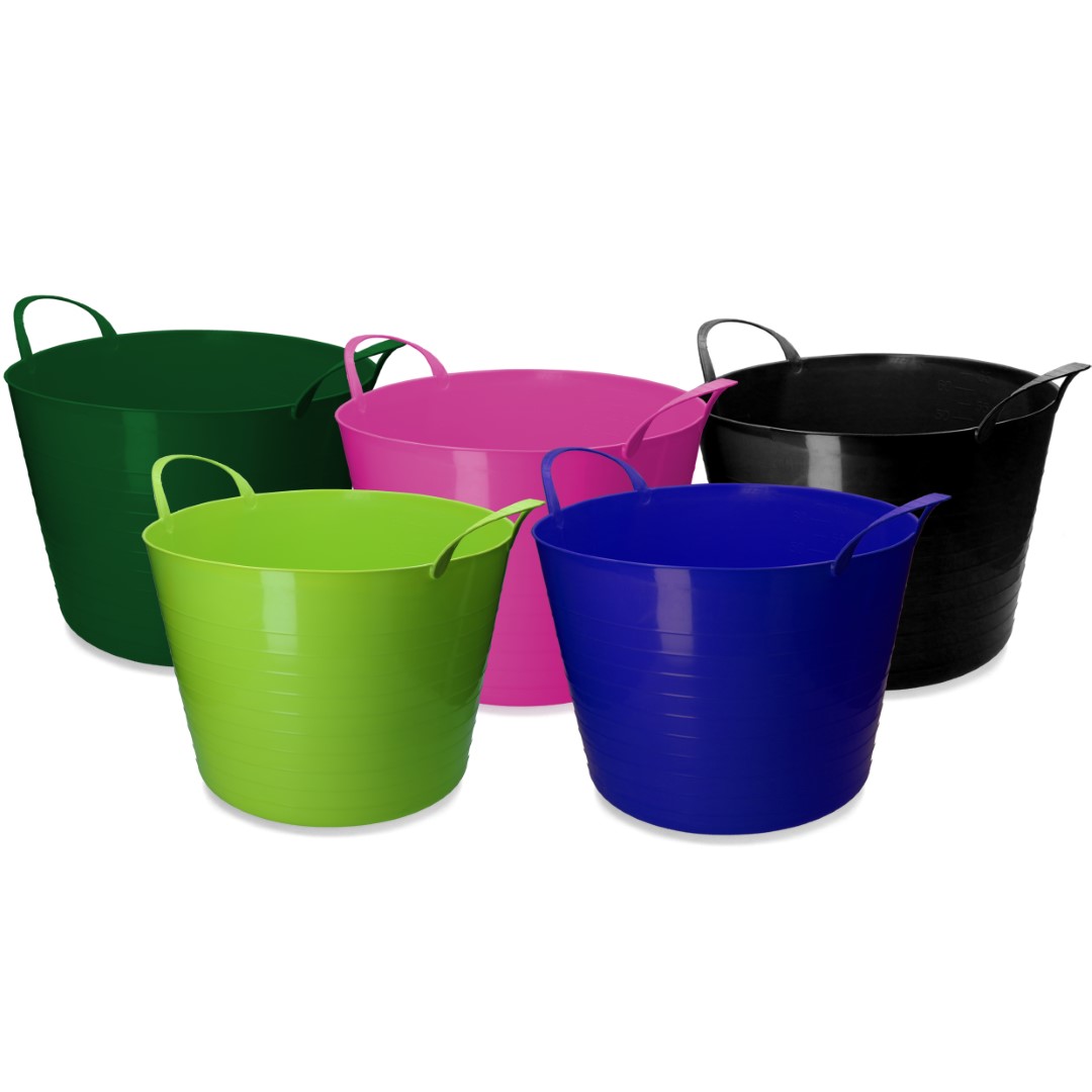 vPlast Emmer V-Trug Flexi 65 l Blauw — afbeelding 3