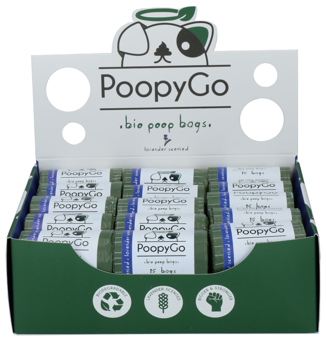 PoopyGo Eco friendly single roll lavendelgeur — afbeelding 2