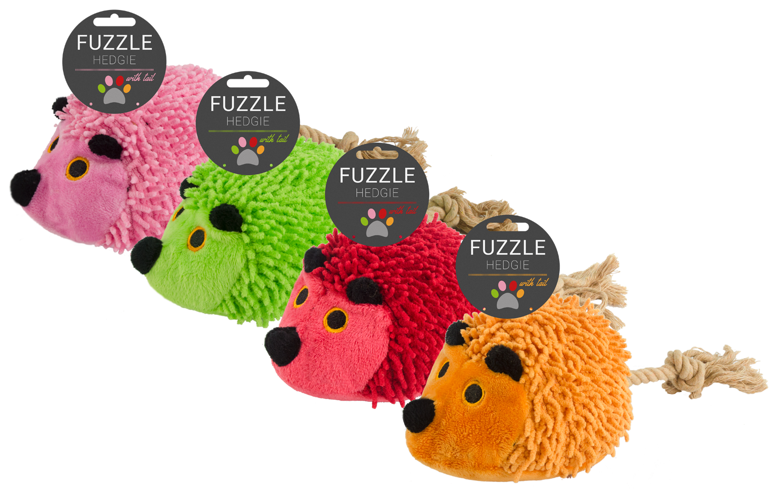 Fuzzle Hedgie met staart Rood — afbeelding 4