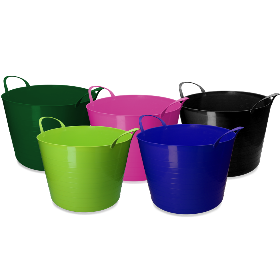 vPlast Emmer V-Trug Flexi 65 l Blauw — afbeelding 2