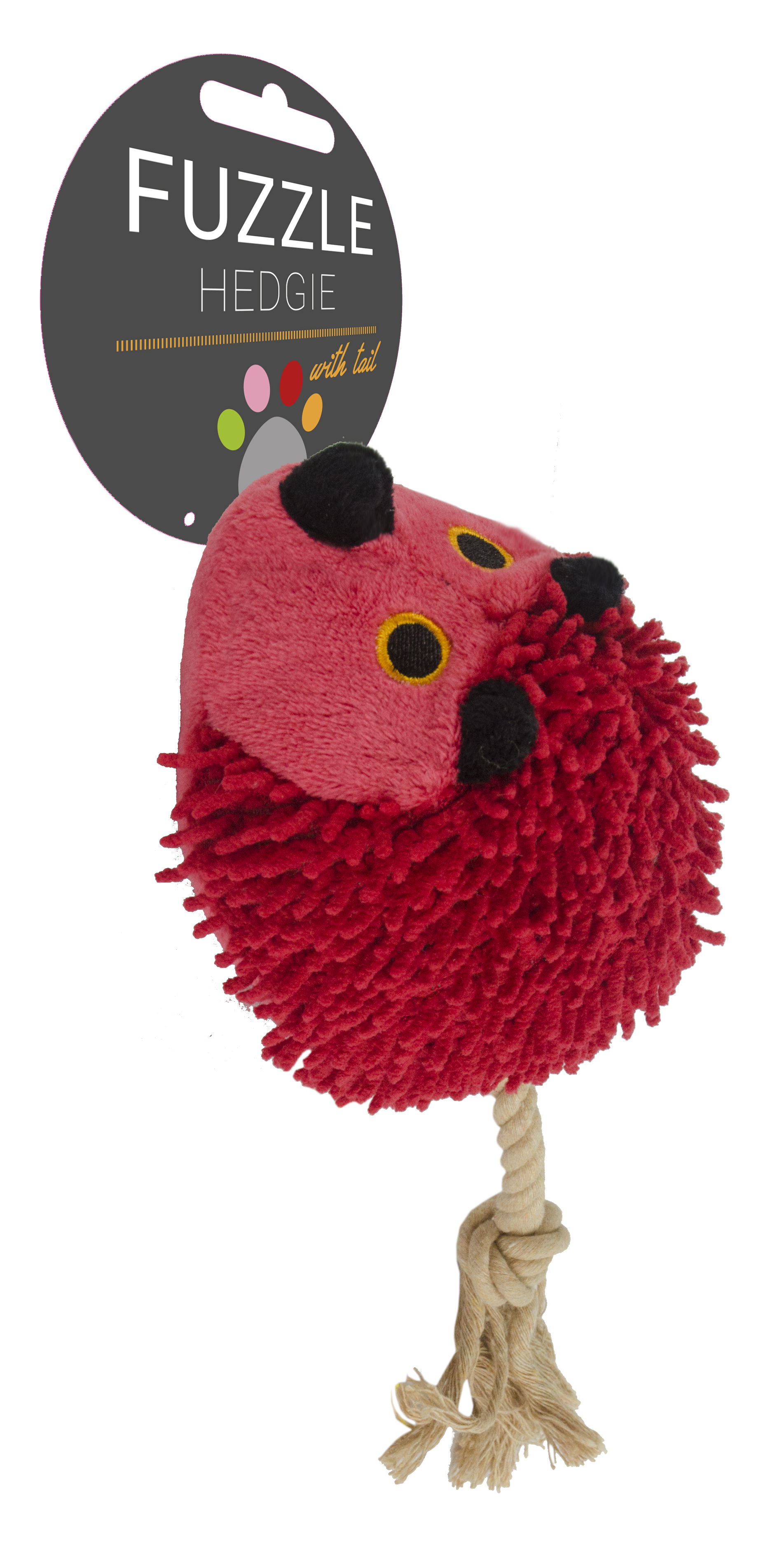 Fuzzle Hedgie met staart Rood — afbeelding 2