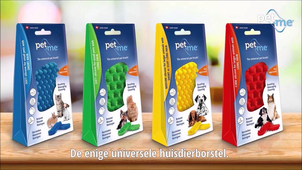 Pet+Me Cat Hair Brush Lang haar Groen — afbeelding 6