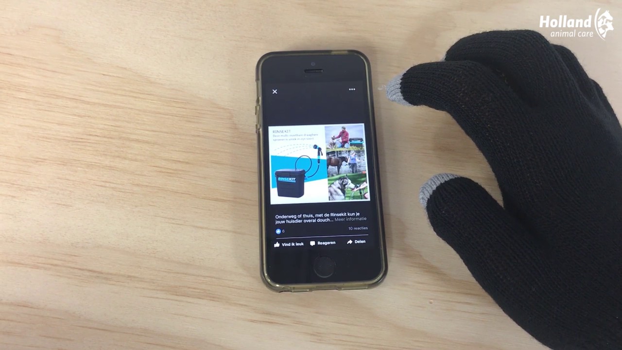 Rijhandschoen Magic Touch zwart 1size4all — afbeelding 6