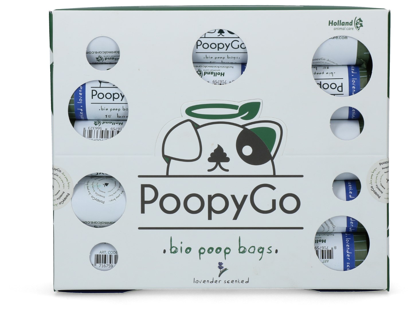 PoopyGo Eco friendly single roll lavendelgeur — afbeelding 5