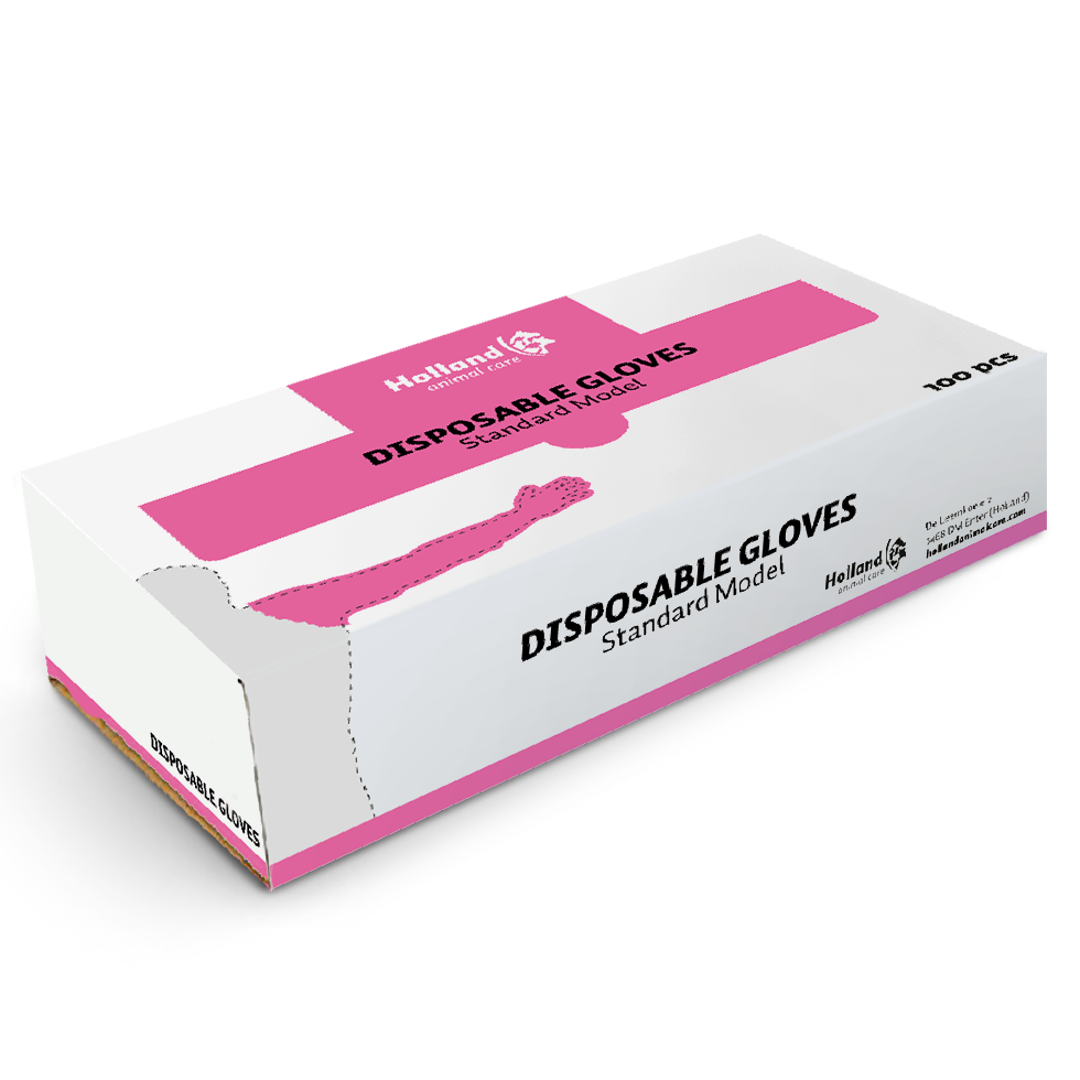 Wegwerphandschoenen Vet Roze — afbeelding 2