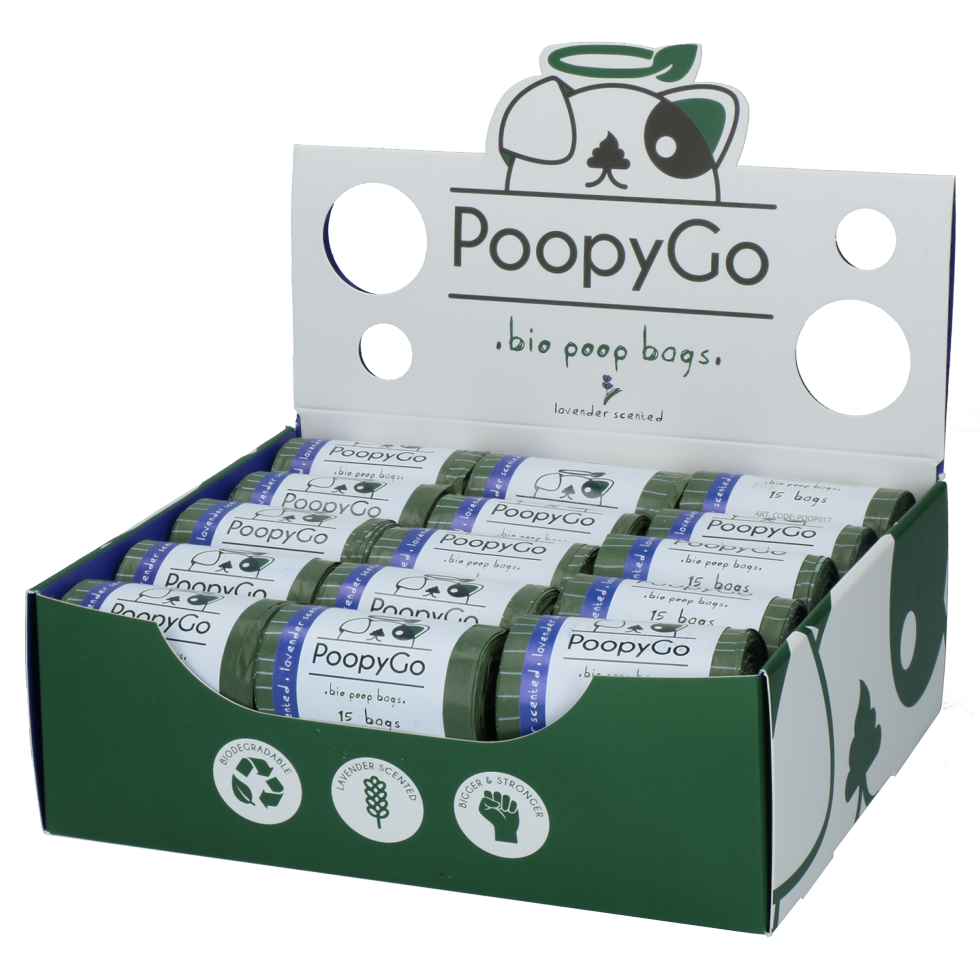 PoopyGo Eco friendly single roll lavendelgeur — afbeelding 3