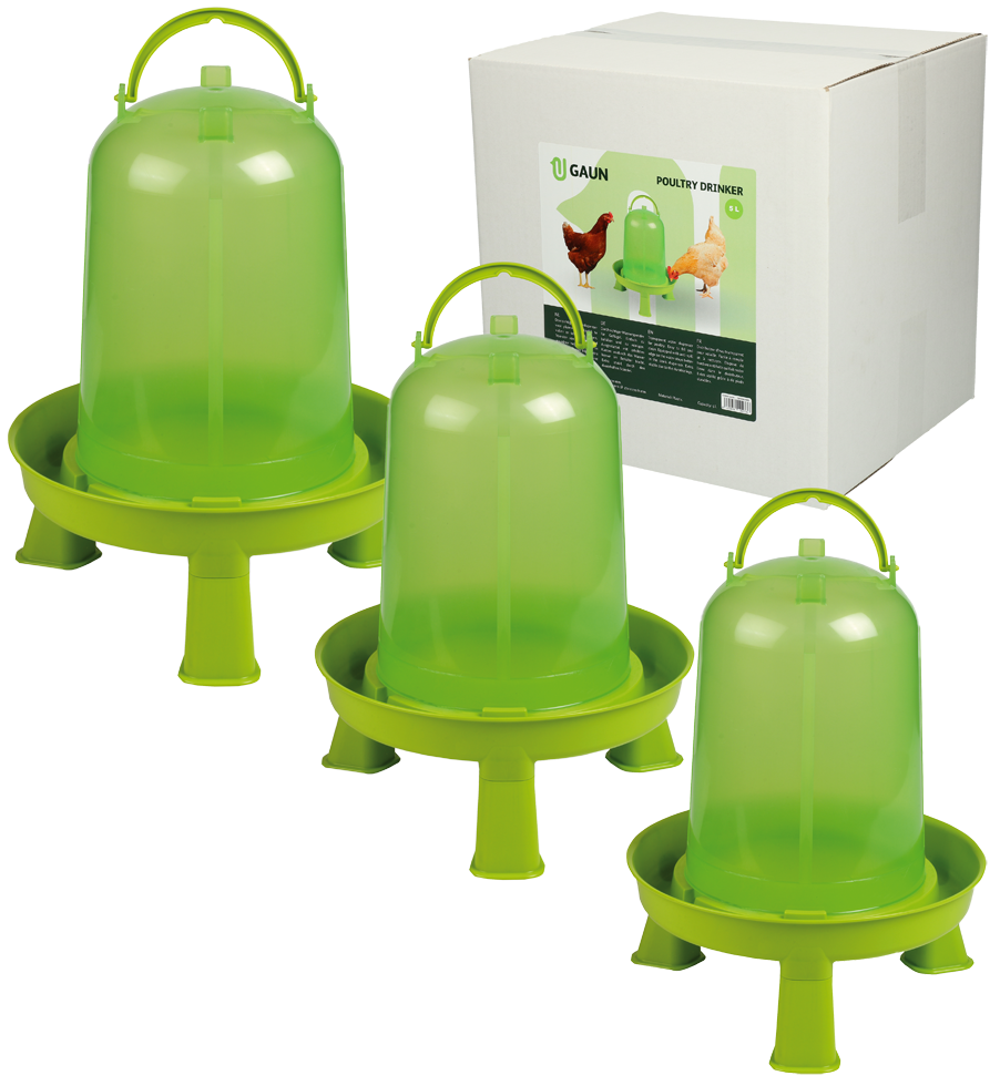 Gaun Pluimvee Drinktoren op Pootjes Limoengroen 5 l — afbeelding 6