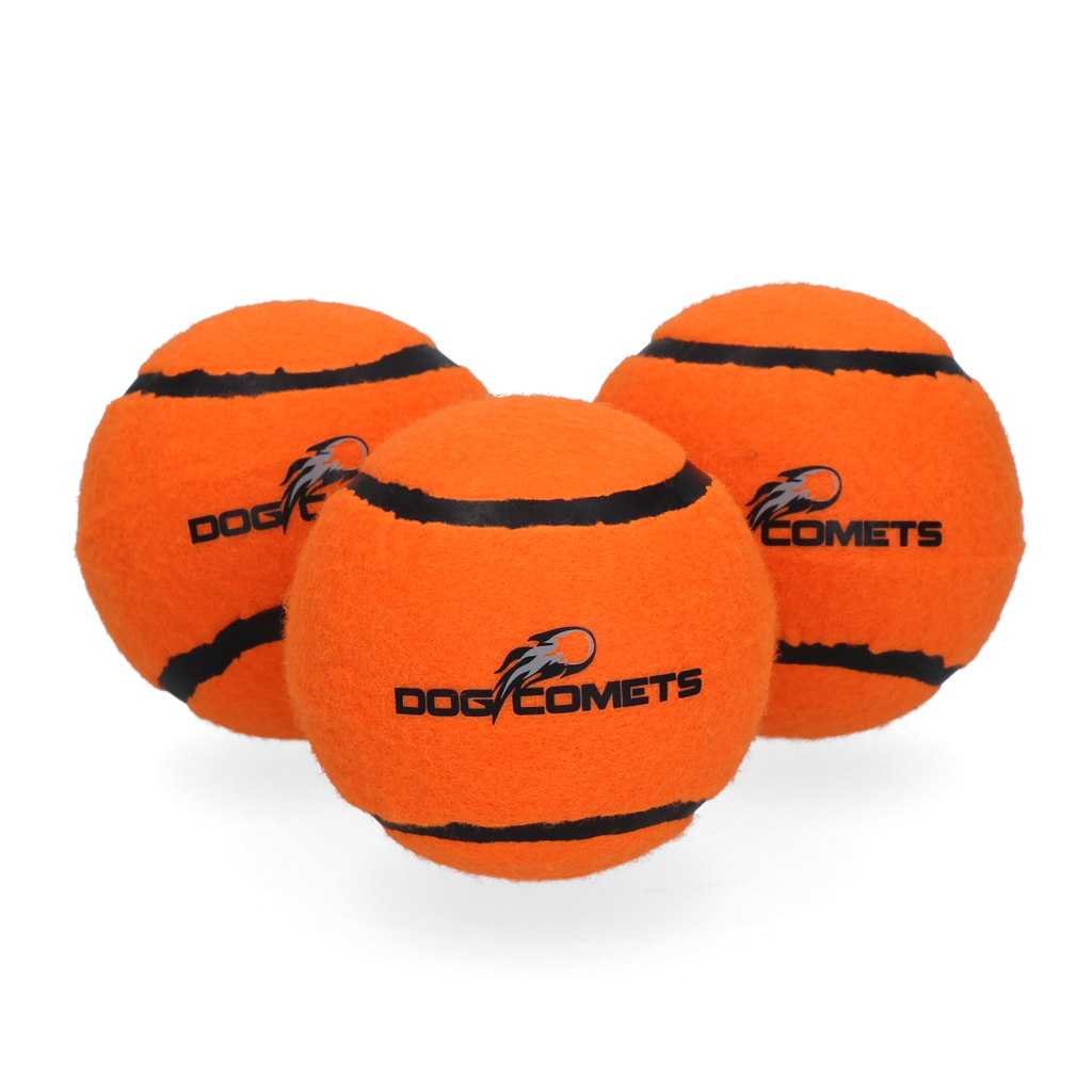 Dog Comets Tennisbal Starlight M Oranje (3-Pack) — afbeelding 2