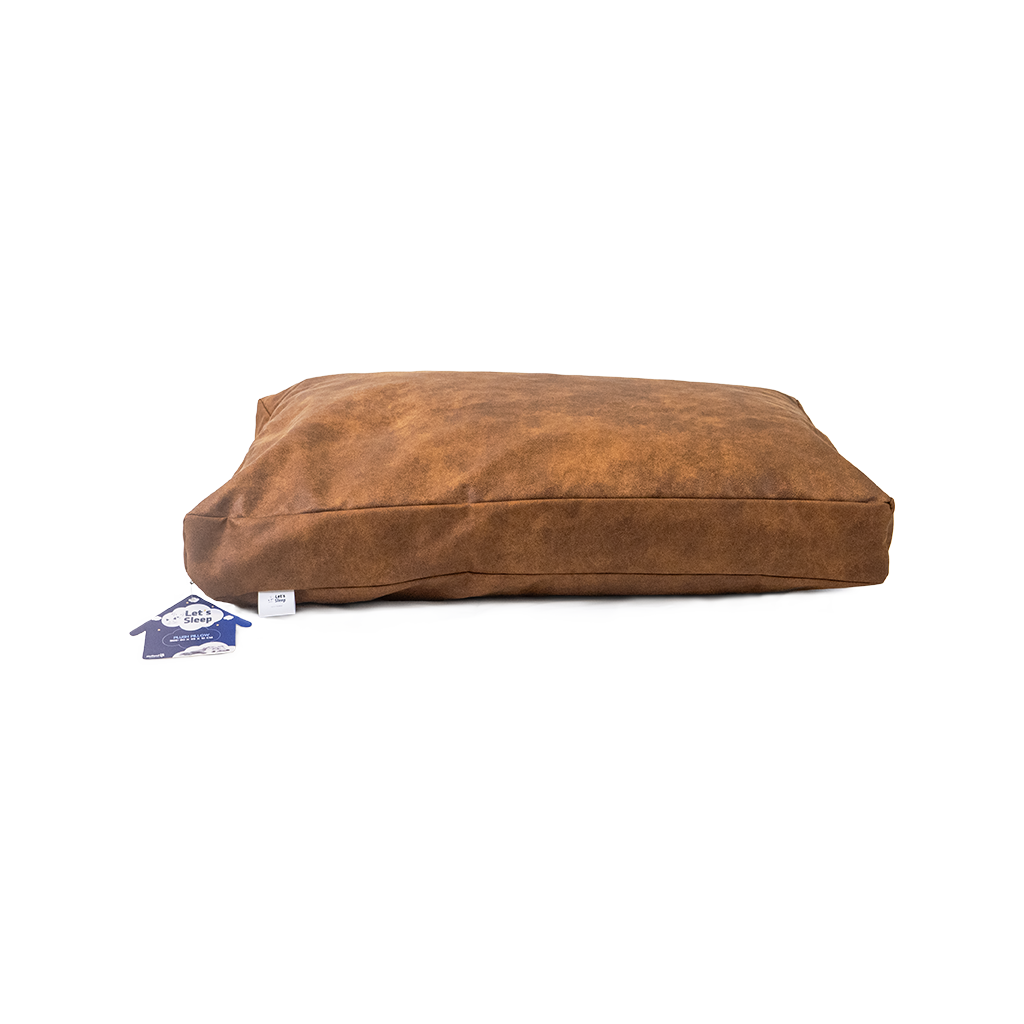 Let's Sleep Plush Pillow Hondenkussen M Cognac