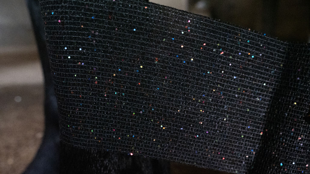 Excellent Animal Glitter Bandage Profi 10 cm - Zwart — afbeelding 4