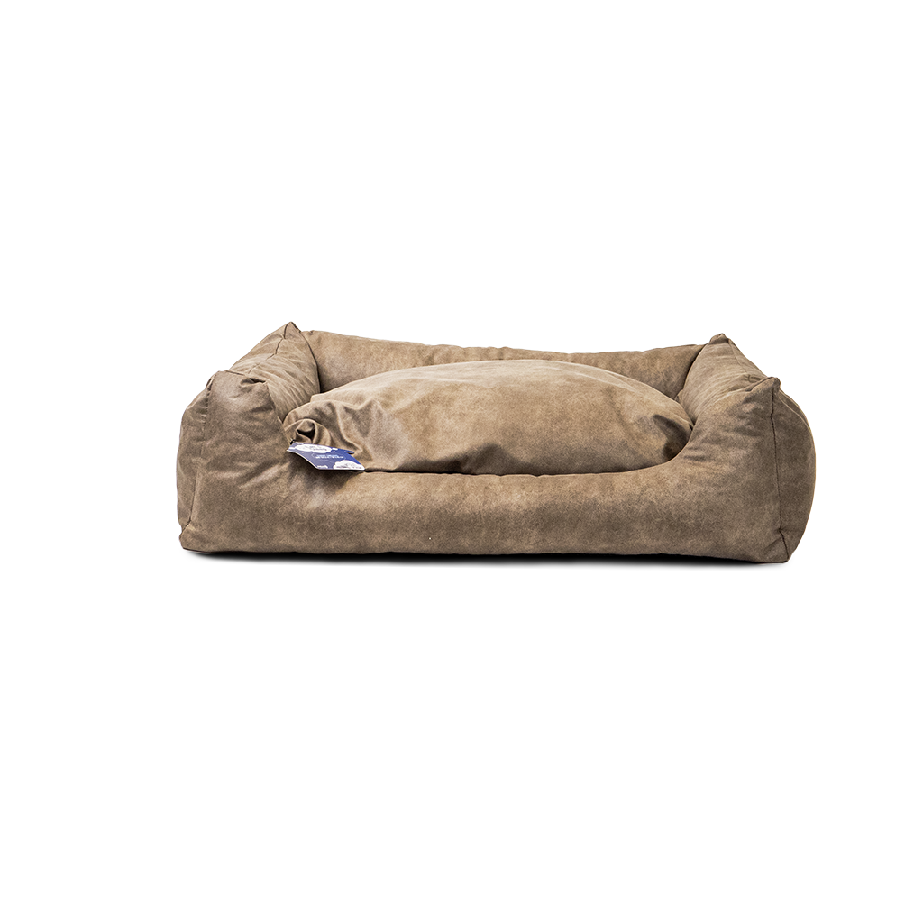 Let's Sleep Sweet Dreams Hondenmand Met Kussen L Taupe
