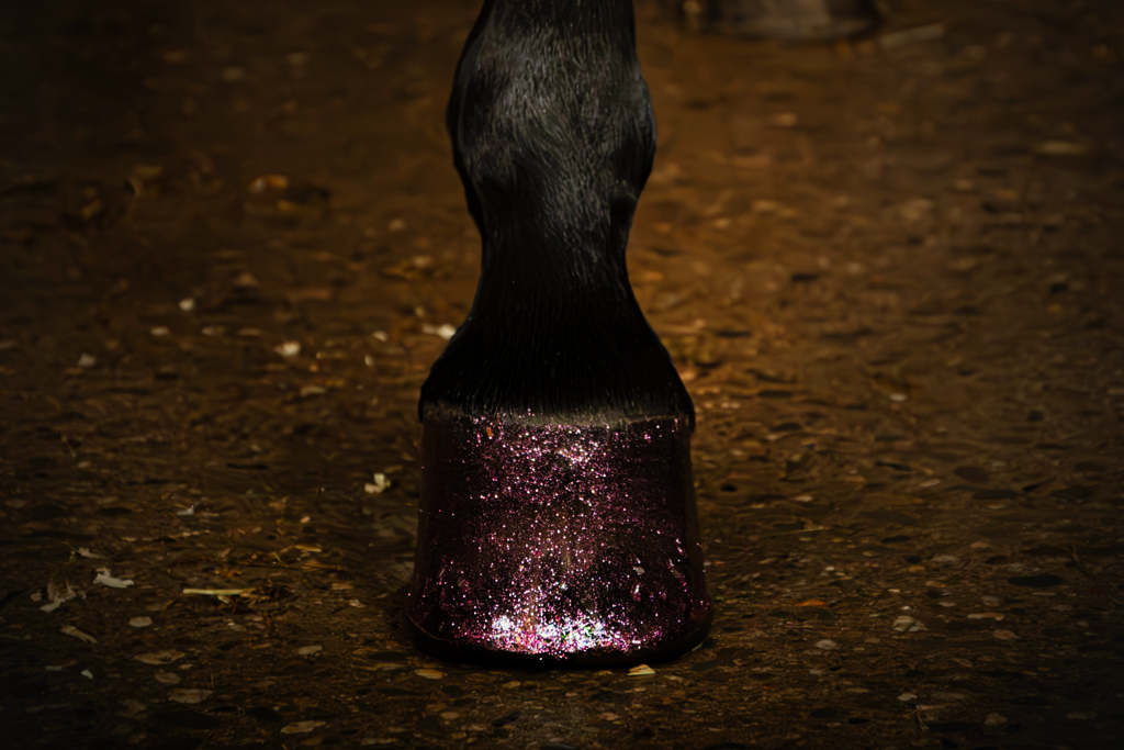 Excellent Horse Hi Gloss Glitter Hoof Polish Pink 150 ml — afbeelding 2