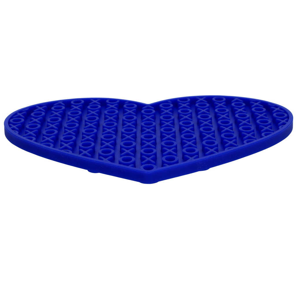 Eat Slow Live Longer Lick Mat Lovely Heart Blauw — afbeelding 3