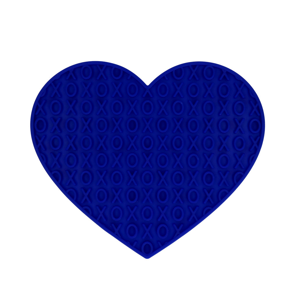 Eat Slow Live Longer Lick Mat Lovely Heart Blauw — afbeelding 2