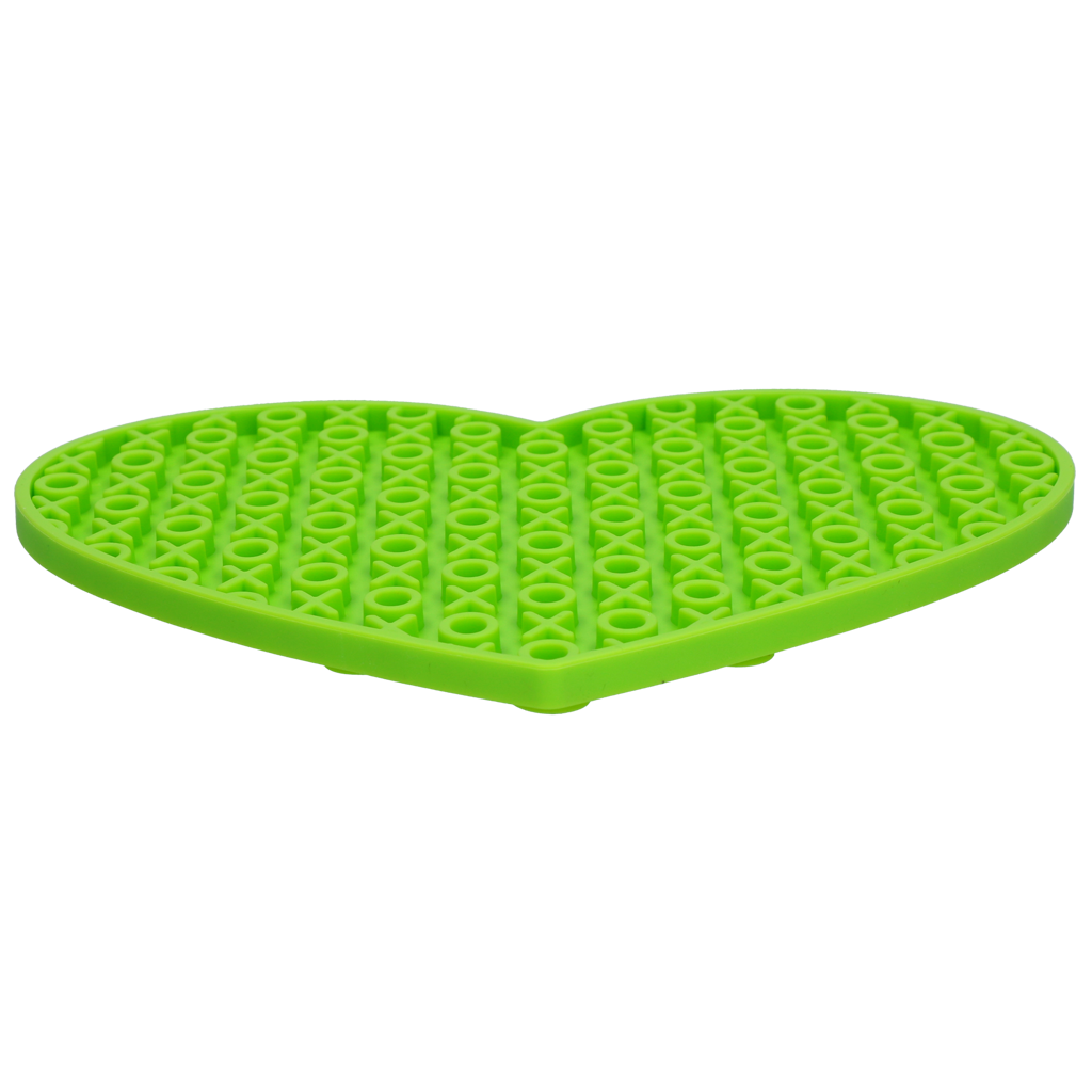 Eat Slow Live Longer Lick Mat Lovely Heart Groen — afbeelding 3