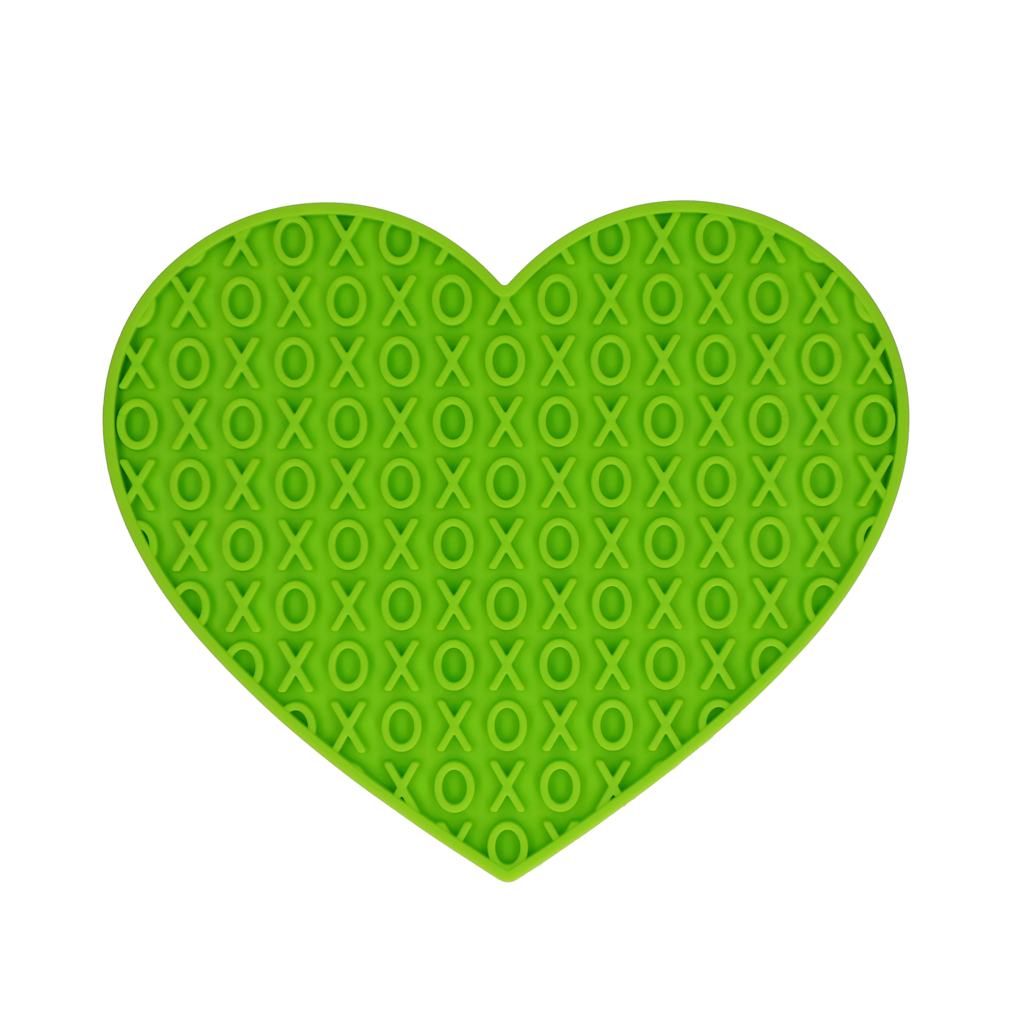 Eat Slow Live Longer Lick Mat Lovely Heart Groen — afbeelding 2