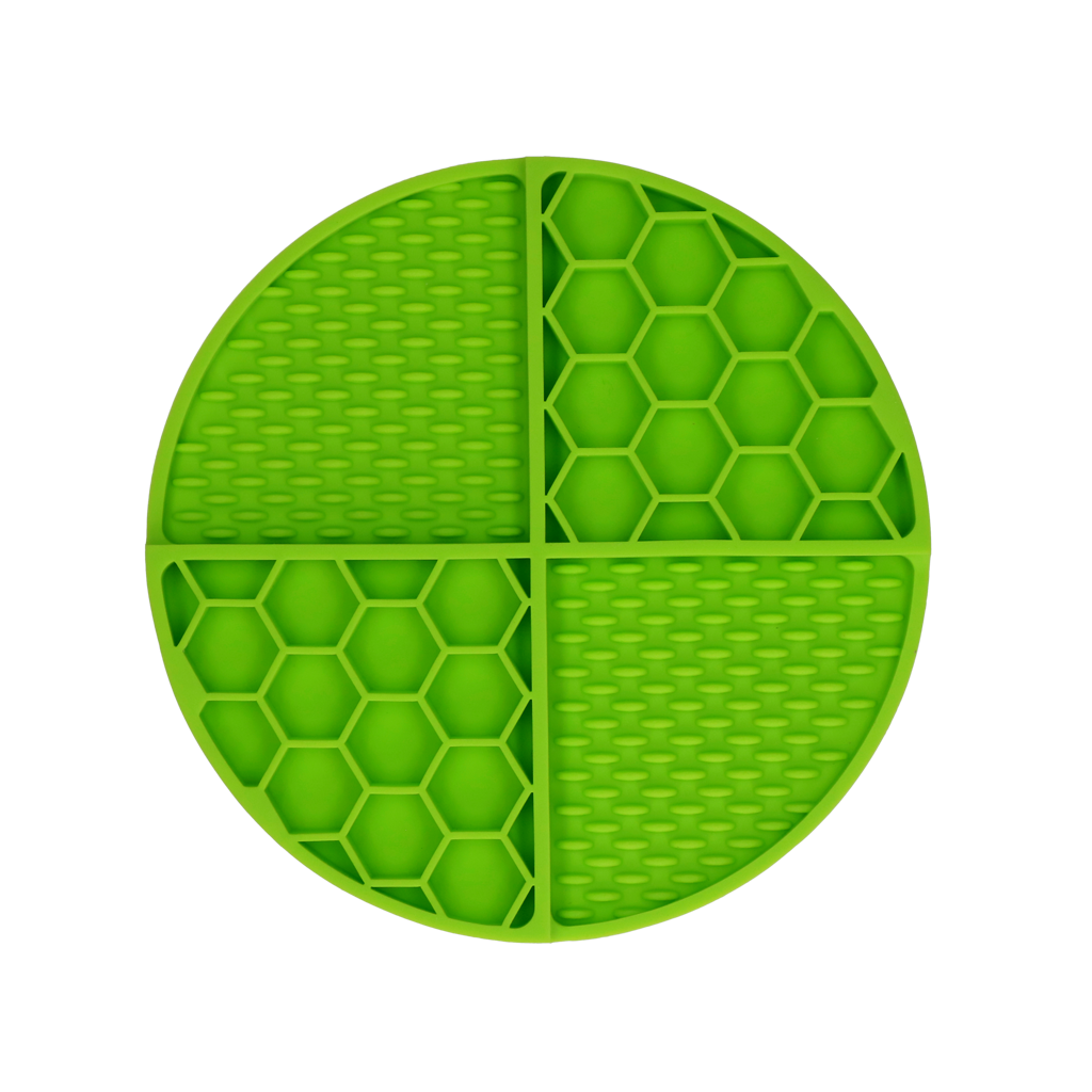 Eat Slow Live Longer Lick Mat Dimensions Circle Groen — afbeelding 2