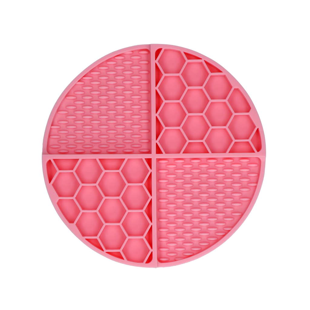 Eat Slow Live Longer Lick Mat Dimensions Circle Roze — afbeelding 3