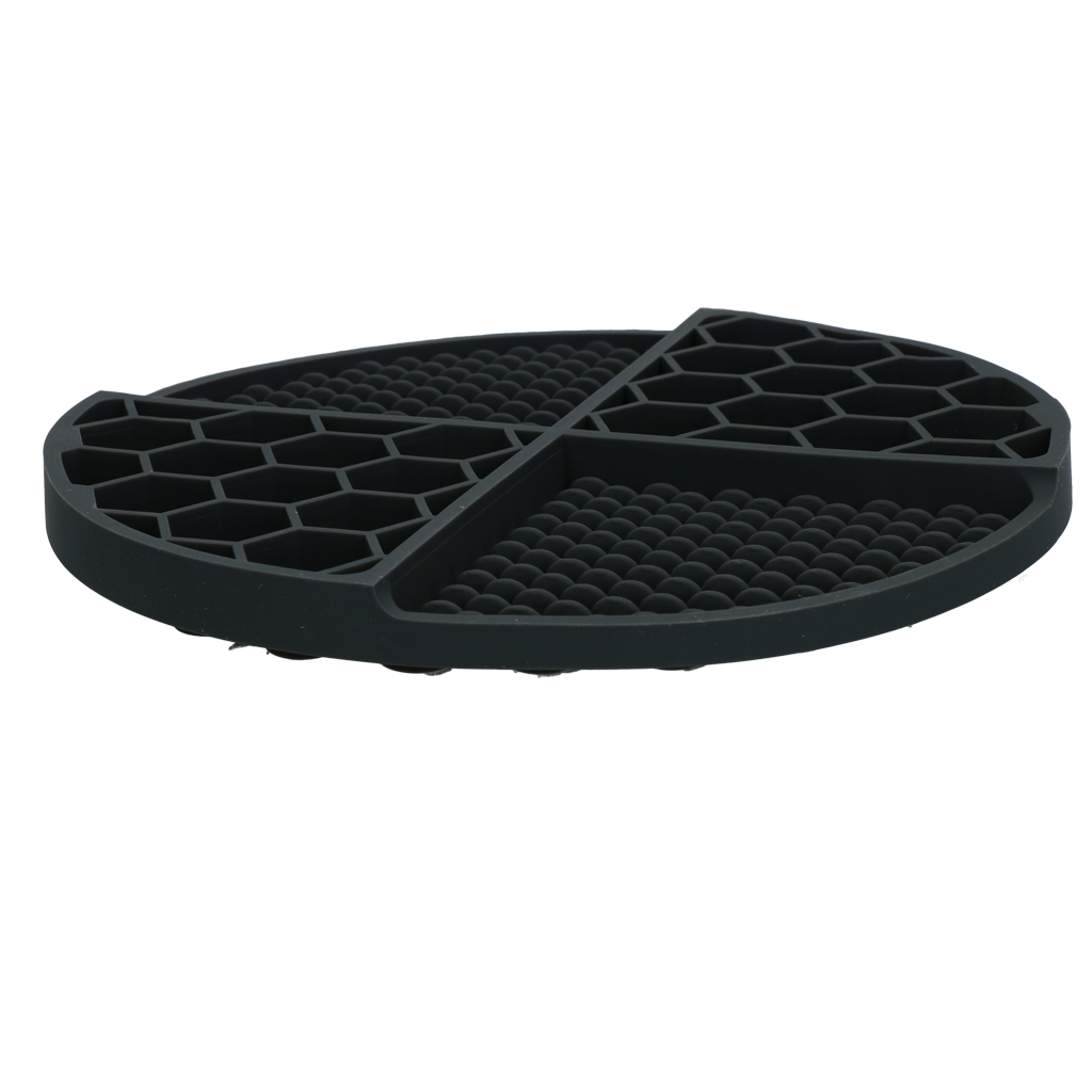 Eat Slow Live Longer Lick Mat Dimensions Circle Grijs — afbeelding 3