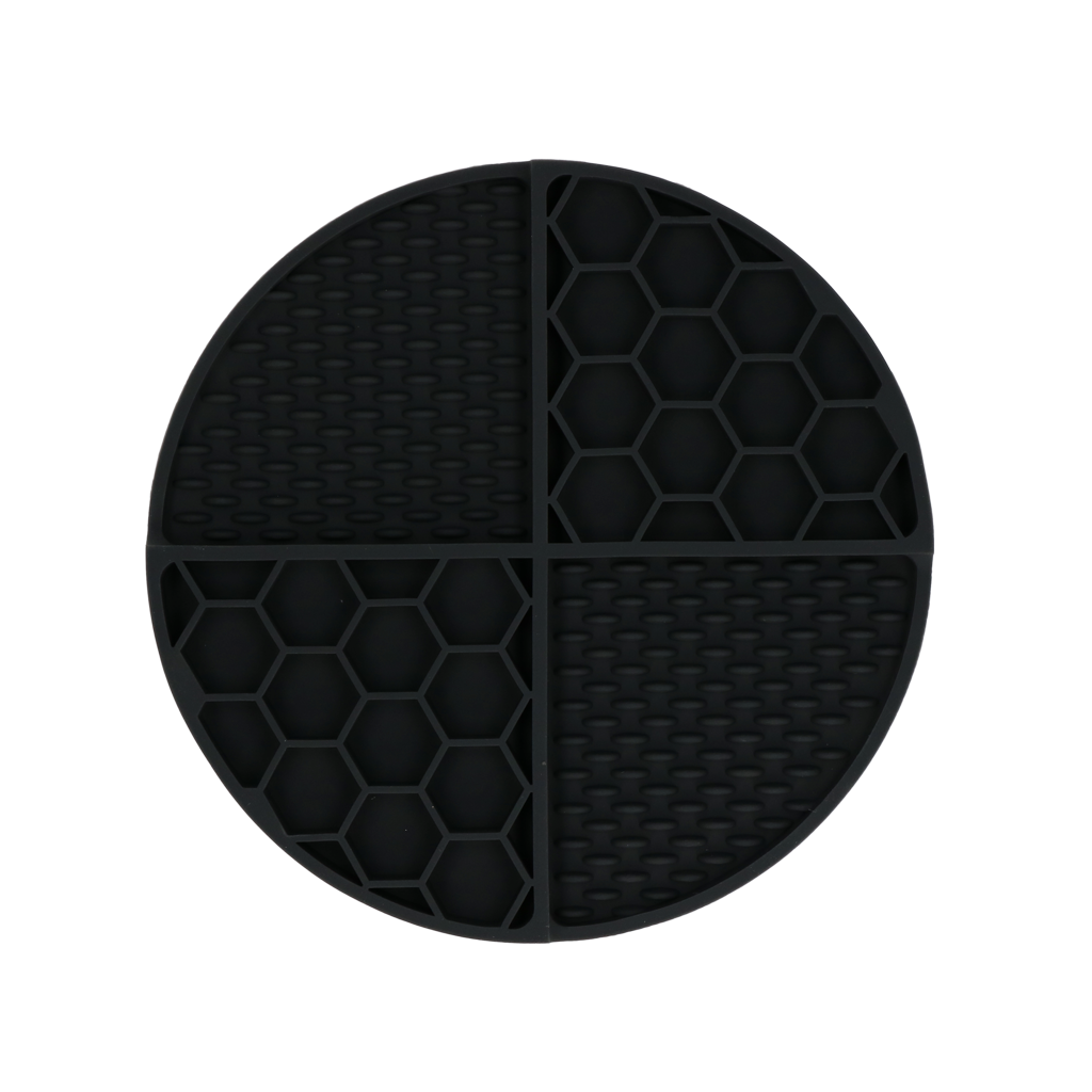 Eat Slow Live Longer Lick Mat Dimensions Circle Grijs — afbeelding 2