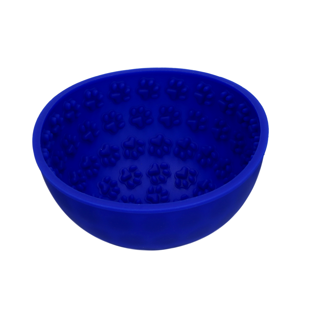 Eat Slow Live Longer Lick Mat Wobble Bowl Blauw — afbeelding 3