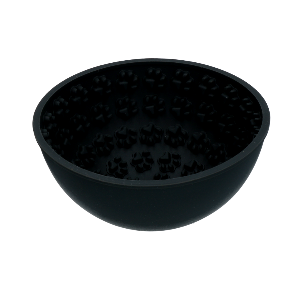 Eat Slow Live Longer Lick Mat Wobble Bowl Grijs — afbeelding 3