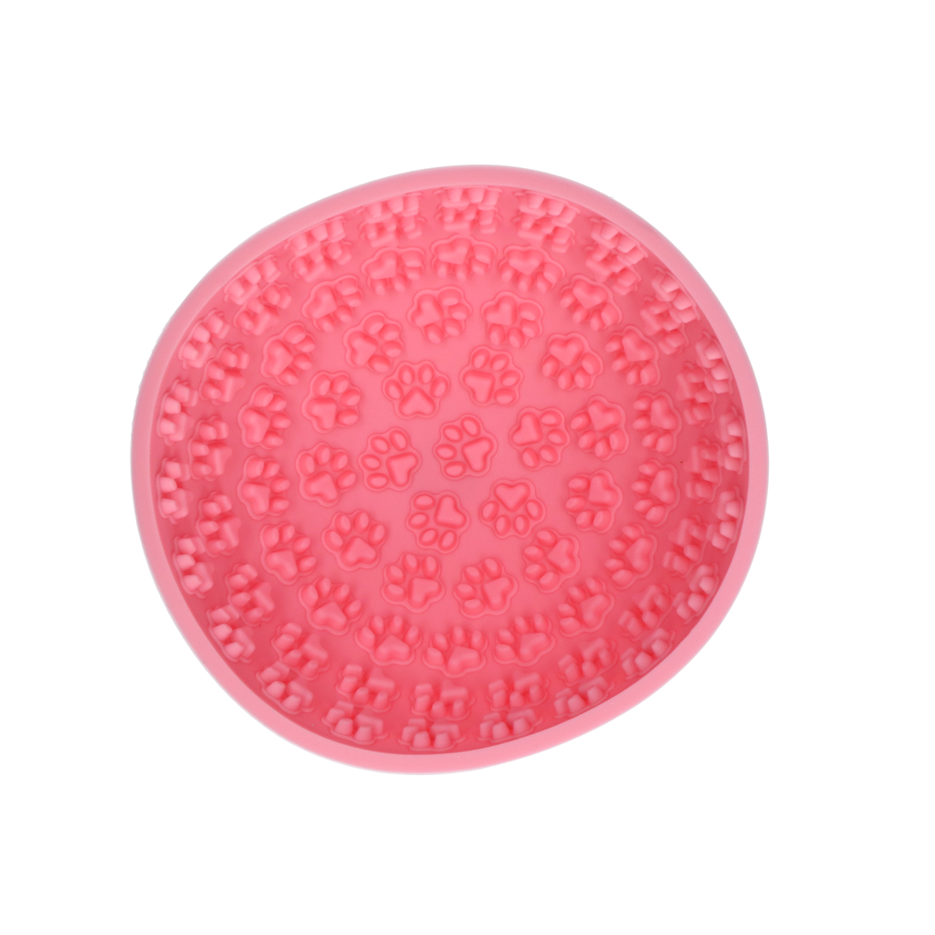 Eat Slow Live Longer Lick Mat Wobble Bowl Roze — afbeelding 2
