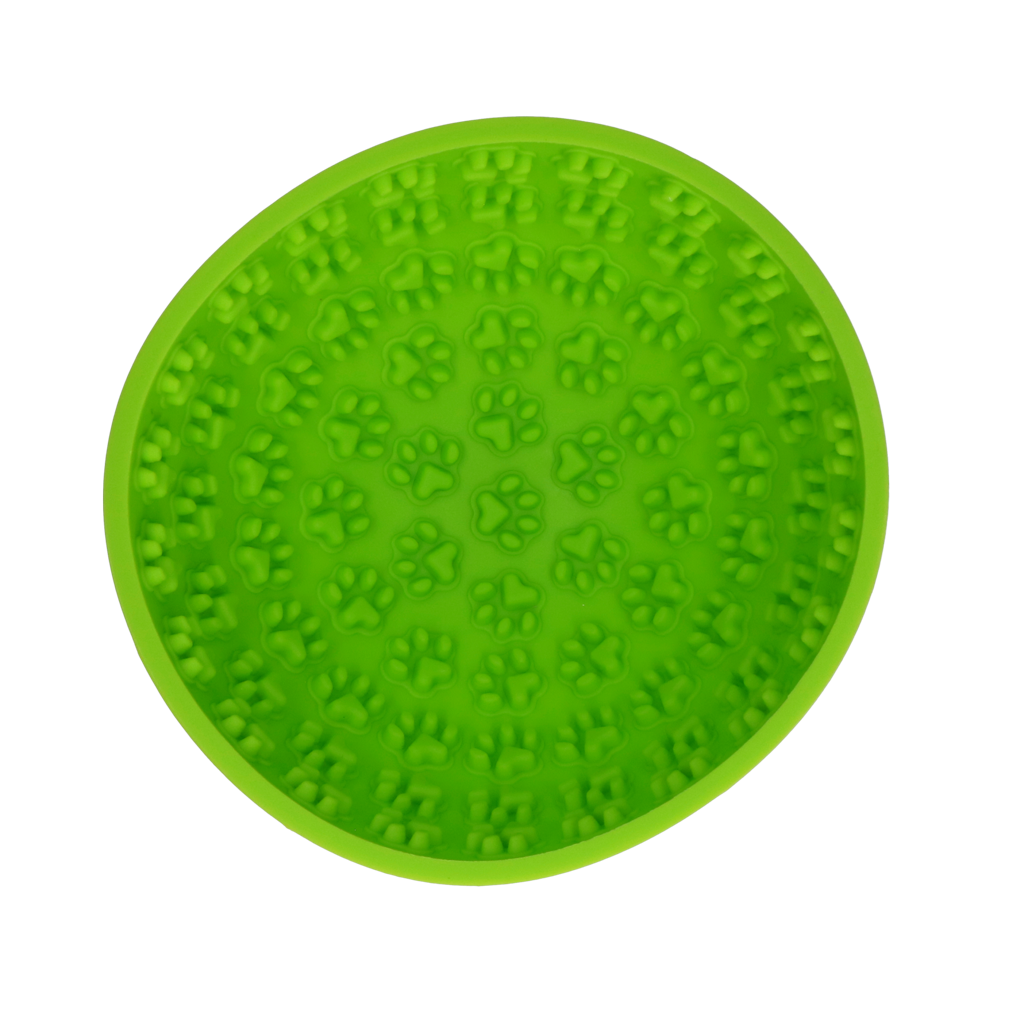 Eat Slow Live Longer Lick Mat Wobble Bowl Groen — afbeelding 2