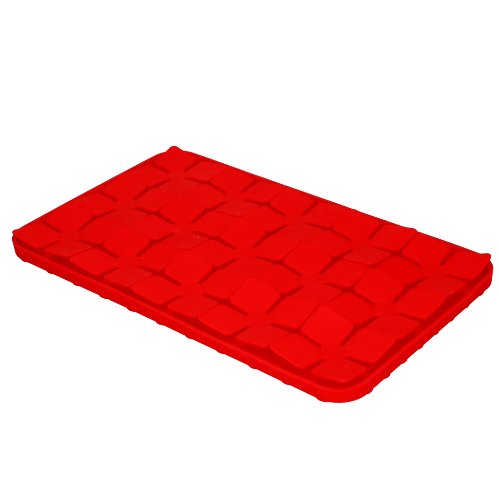 Eat Slow Live Longer Lick Mat Dimensions Flower Rood — afbeelding 3