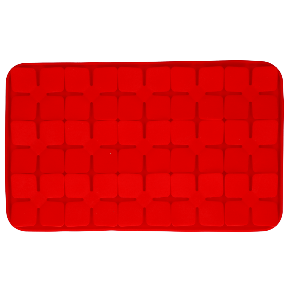 Eat Slow Live Longer Lick Mat Dimensions Flower Rood — afbeelding 2