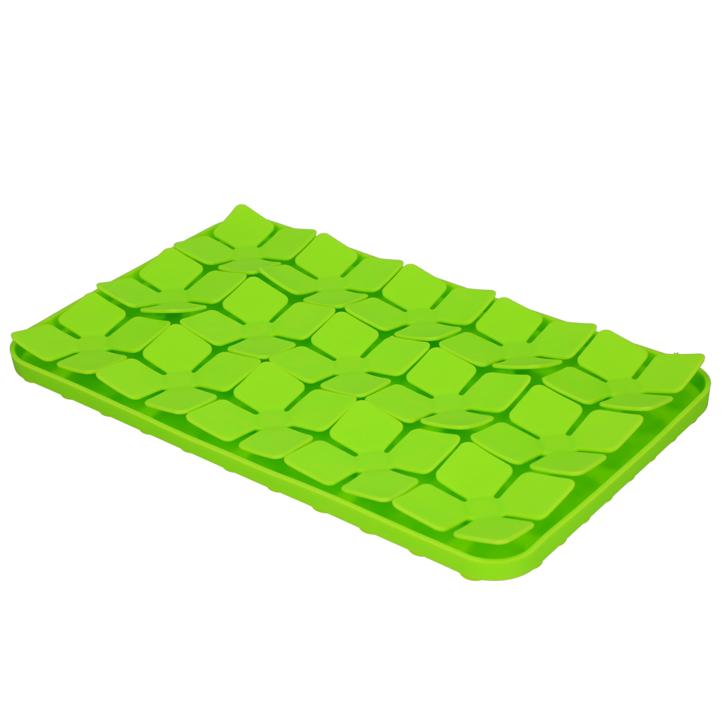 Eat Slow Live Longer Lick Mat Dimensions Flower Groen — afbeelding 3
