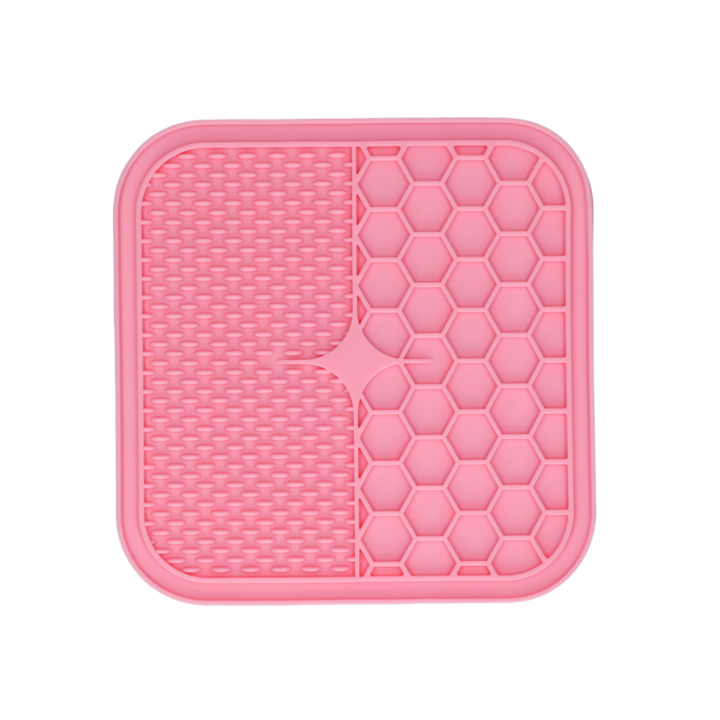 Eat Slow Live Longer Lick Mat Duo M Roze — afbeelding 2